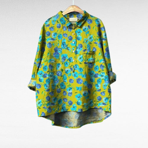 Axelle | Elegant Linen Summer Blouse