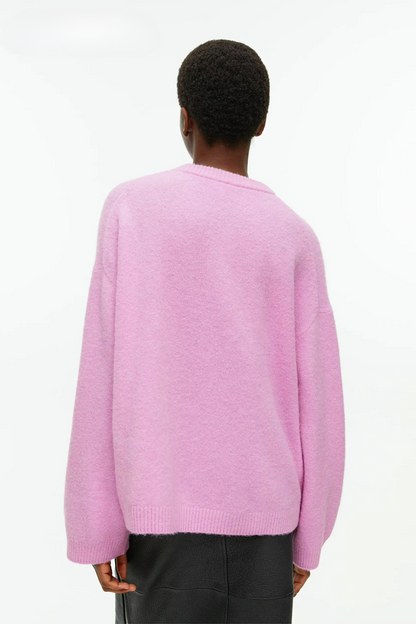 Matilda Relaxed Sweater in Acrylic and Viscose Blend