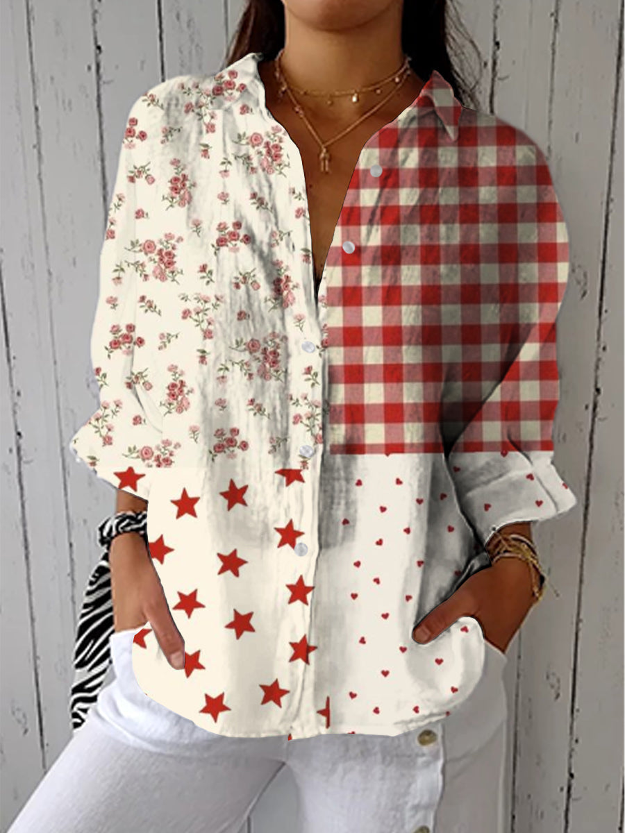 Laylani™ Country Patchwork Blouse