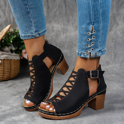 Nessa™ | Lattice-Heel Sandals