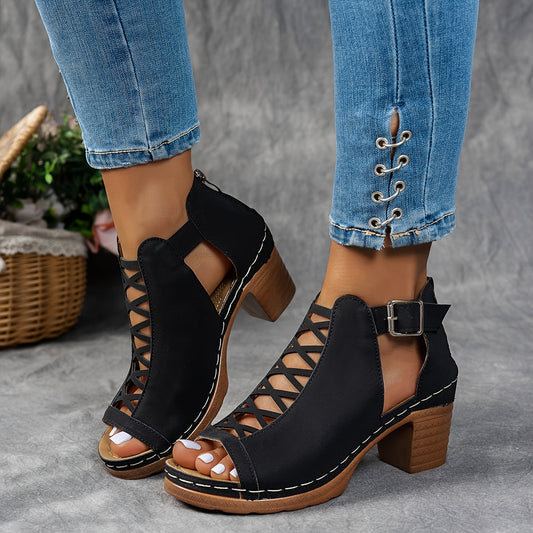 Nessa™ | Lattice-Heel Sandals